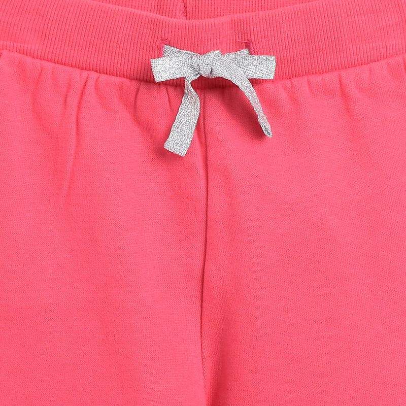 Girls Medium Pink Fleece Sweatpants image number null